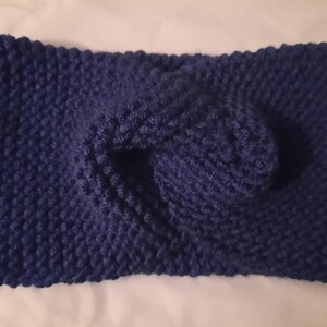 Knitted Headband/Ear Warmer in Navy~~ Handmade Knit Adult Teen Accessory Accessories Warm Winter ~~