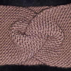 Knitted Headband/Ear Warmer in Mauve~~ Handmade Knit Adult Teen Accessory Accessories Warm Winter ~~