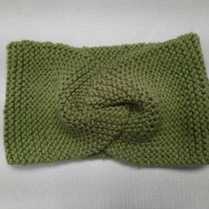 Knitted Headband/Ear Warmer in Sage Green~~ Handmade Knit Adult Teen Accessory Accessories Warm Winter ~~
