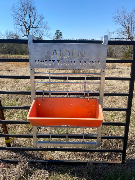 Show Pig Hog Goat Lamb Adjustable Feeder Rack for Shows Etsy Finland