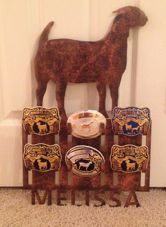 Personalized Belt Buckle Display Rack, Livestock and Rodeo