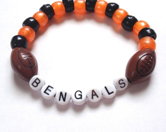 Cincinnati Bengals Football Bracelet