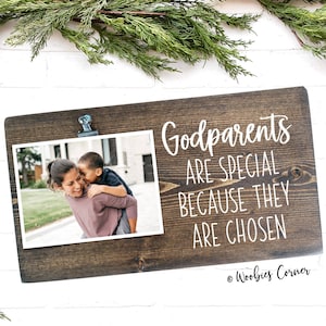 Godparents picture frame, Godparents quote, Gift for Godparents, New Godparents gift, Godparent proposal gift, Custom picture frame