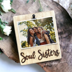 Soul Sister Gift | Best Friend Gift | Bridesmaid Gifts | Personalized Bridal Party Gift | Wood Burned Picture Frame | Best Friend Birthday
