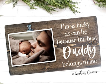 First Fathers Day gift, Daddy photo frame, First fathers day frame, Gift for dad, Daddy gifts, Dad picture frame, Daddy picture frame,