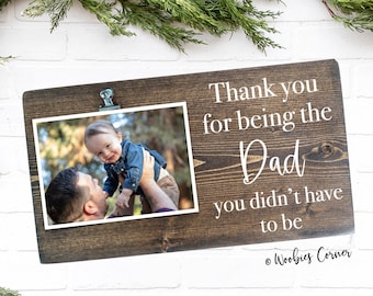 Step Dad Fathers Day Thank You Picture Frame Gift Step Father