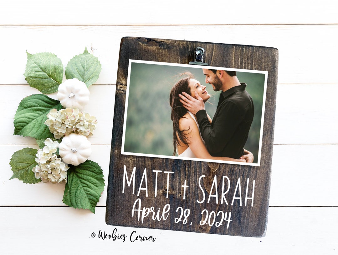 Rustic Wedding Picture Frames, Rustic Wedding Decor, Personalized