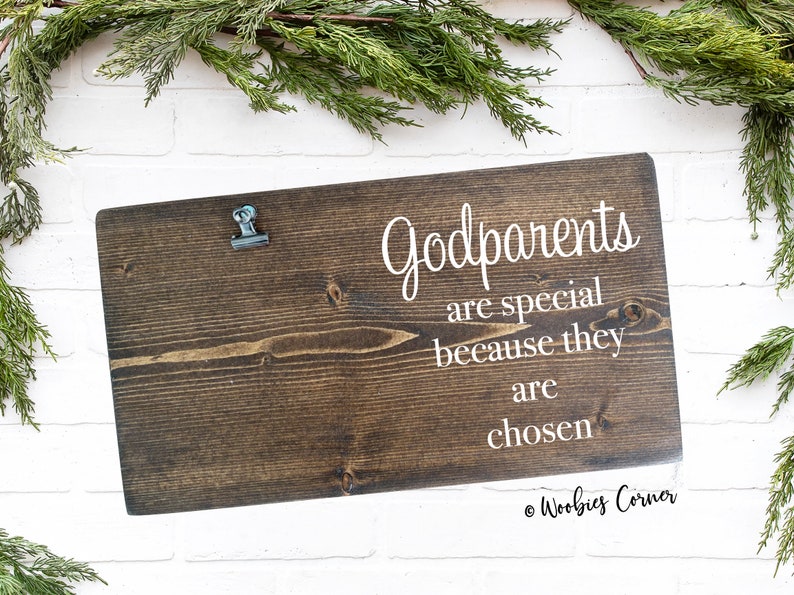 Godparents gift, Godparents are special because they are chosen, Godparents picture frame, Godparent quotes, Photo frame, Godparent proposal image 3