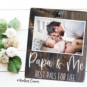 Papa & Me Appreciation Picture Frame, Personalized Fathers Day Gift for Grandpa, Grandfather Birthday, Grandpa and Me Picture Frame Custom