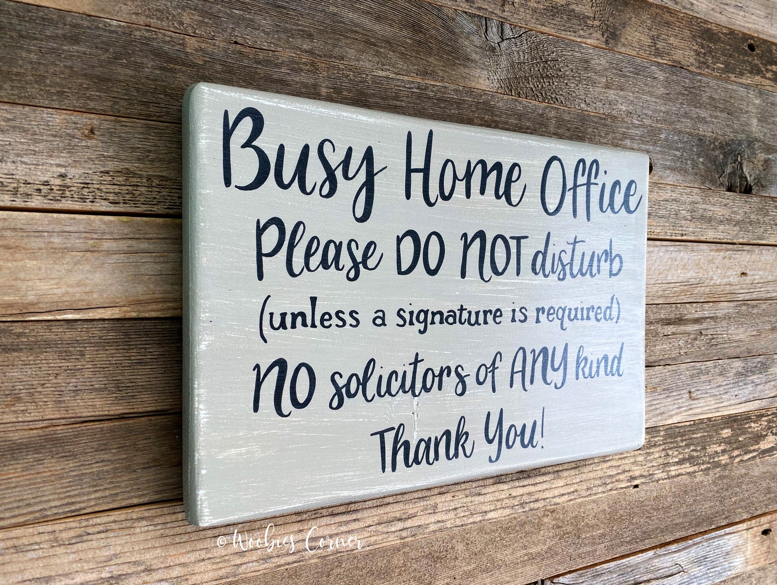 Working from Home sign Home office sign Front door sign No | Etsy