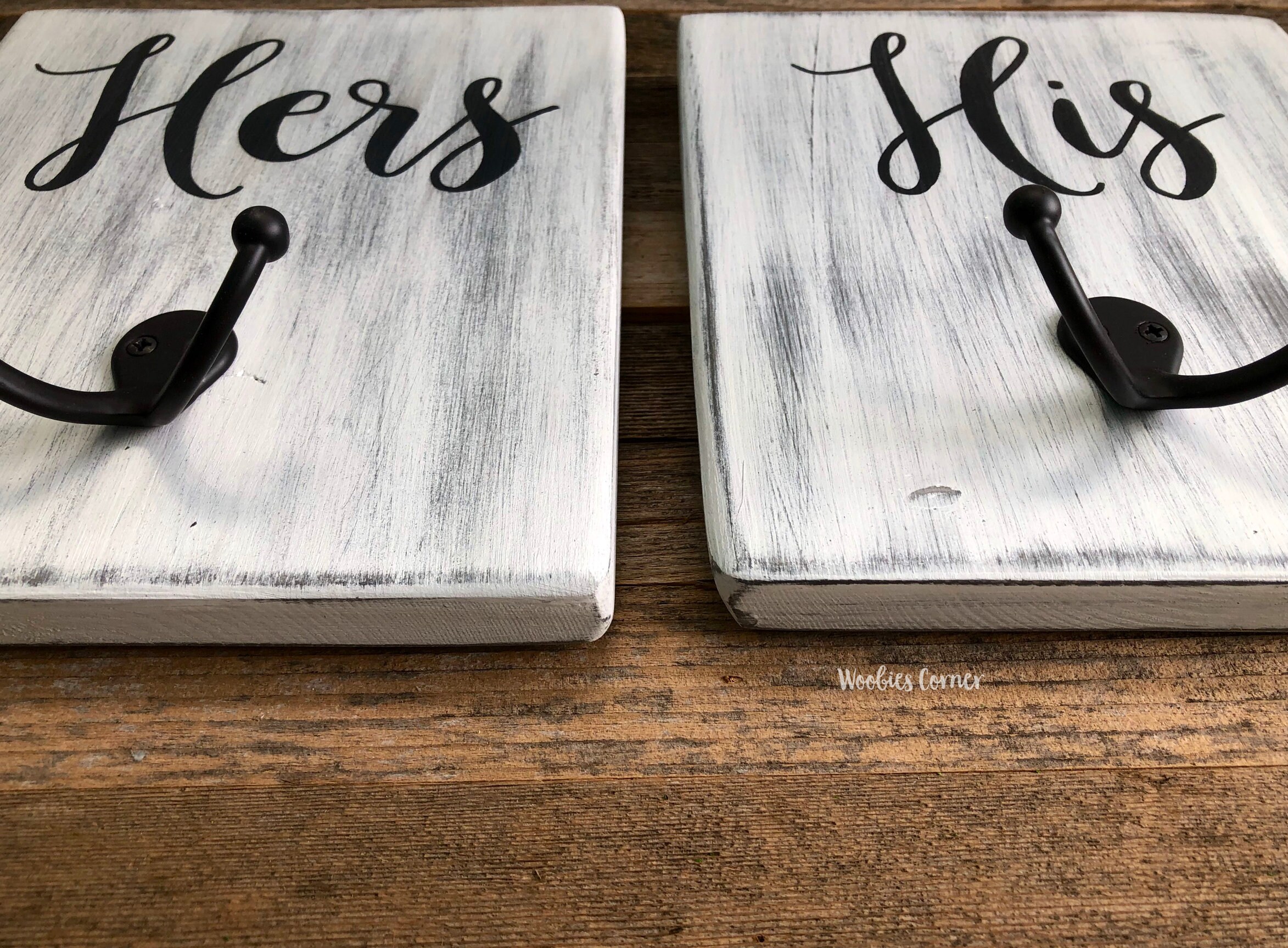 His and Hers Towel Hooks Coat hooks Towel hooks Bathroom Etsy