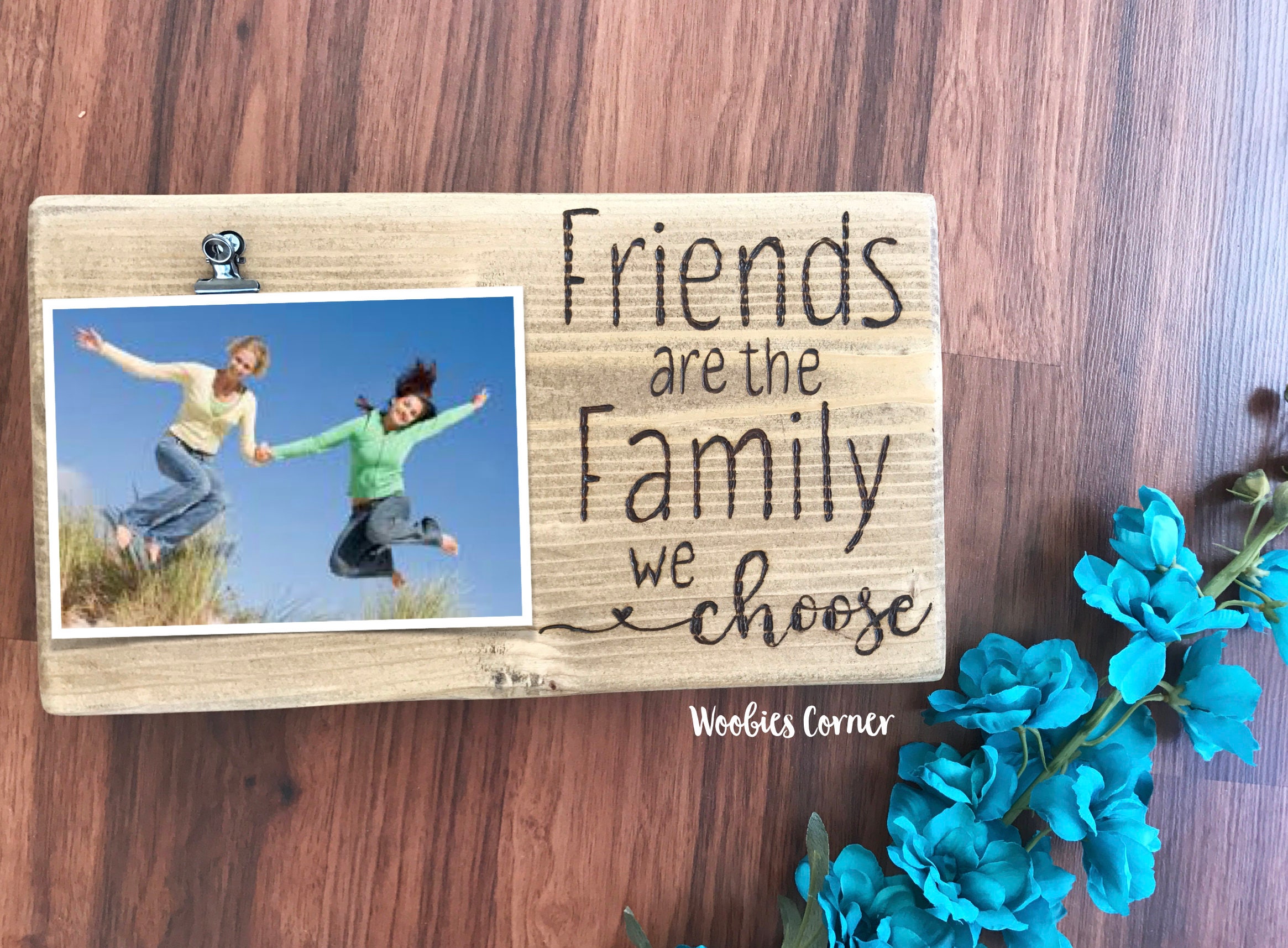 Friends are the family we choose frame Best friend picture Etsy