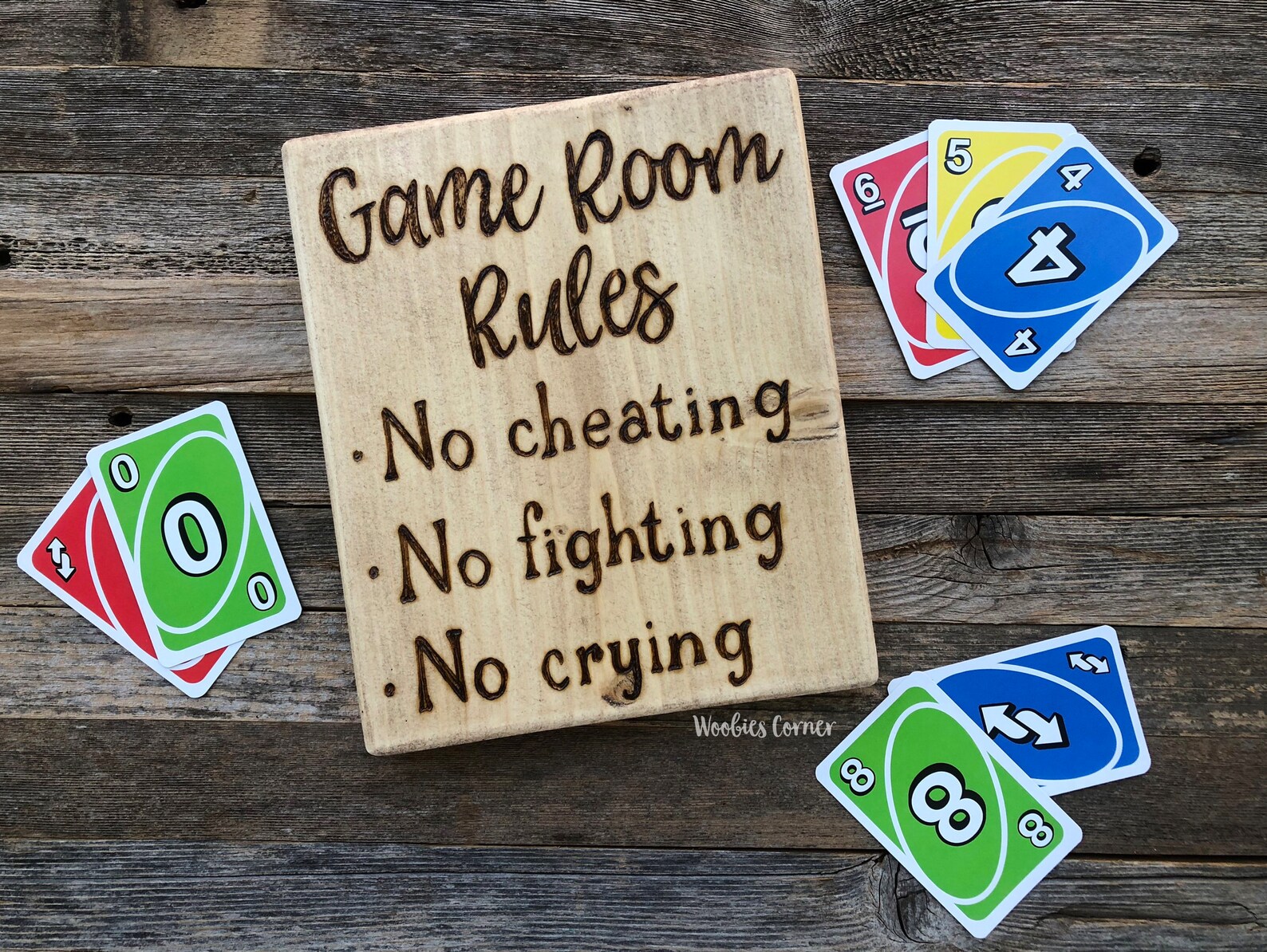 Game Room Decor Game Room Rules Wood Sign Game Room Wall Etsy