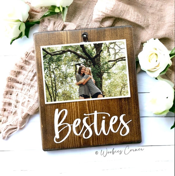 Custom Friendship Gift for Best Friends Birthday | 4x6 Rustic Wood
