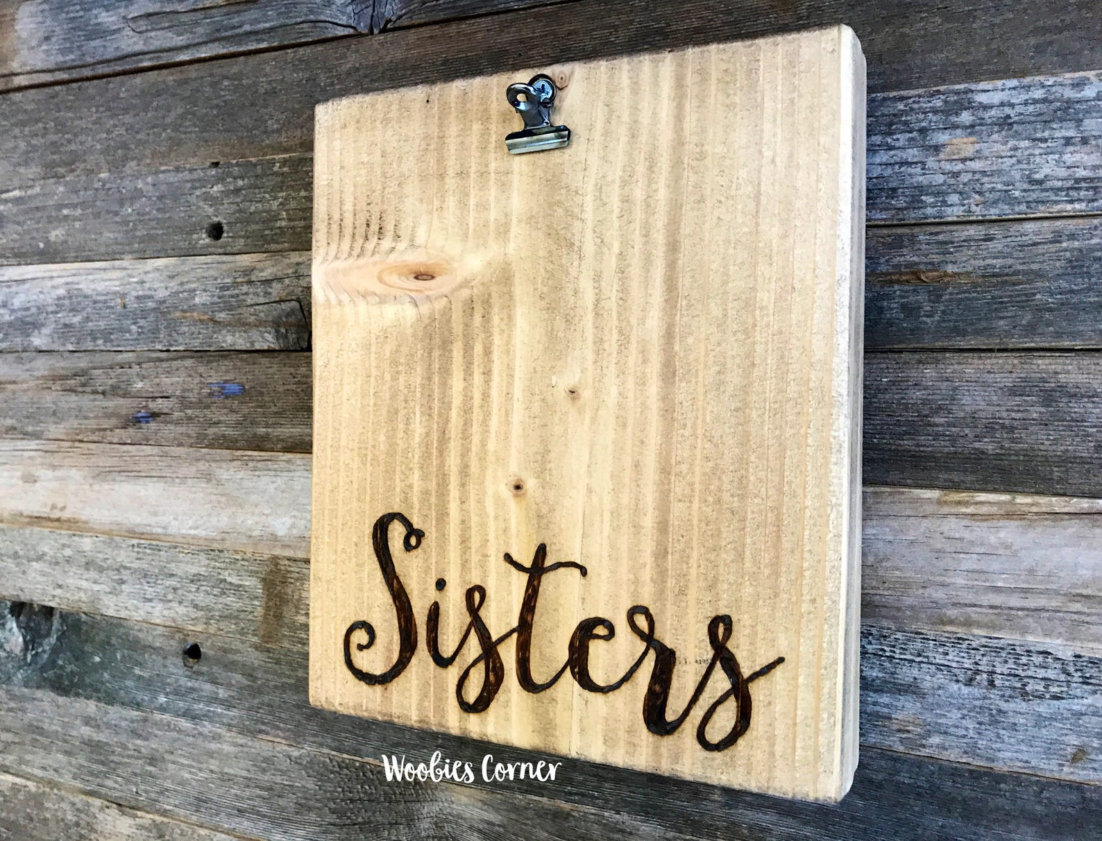 Sister Frame Sister Picture Frame Rustic Picture Frame Gift Etsy