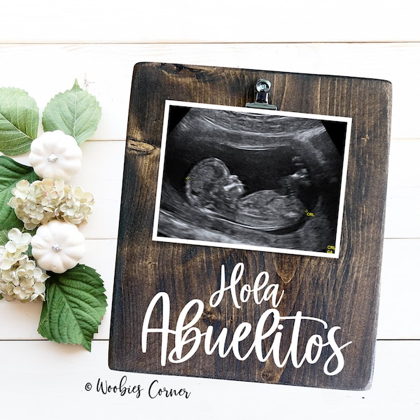 Spanish Pregnancy Announcement Grandparents Etsy