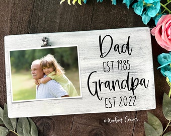 Gift for Dad, Grandpa Established Gift, Personalized Father's Day Gift, Gift for Grandpa, Custom Grandparent Gift, Grandpa Picture Frame