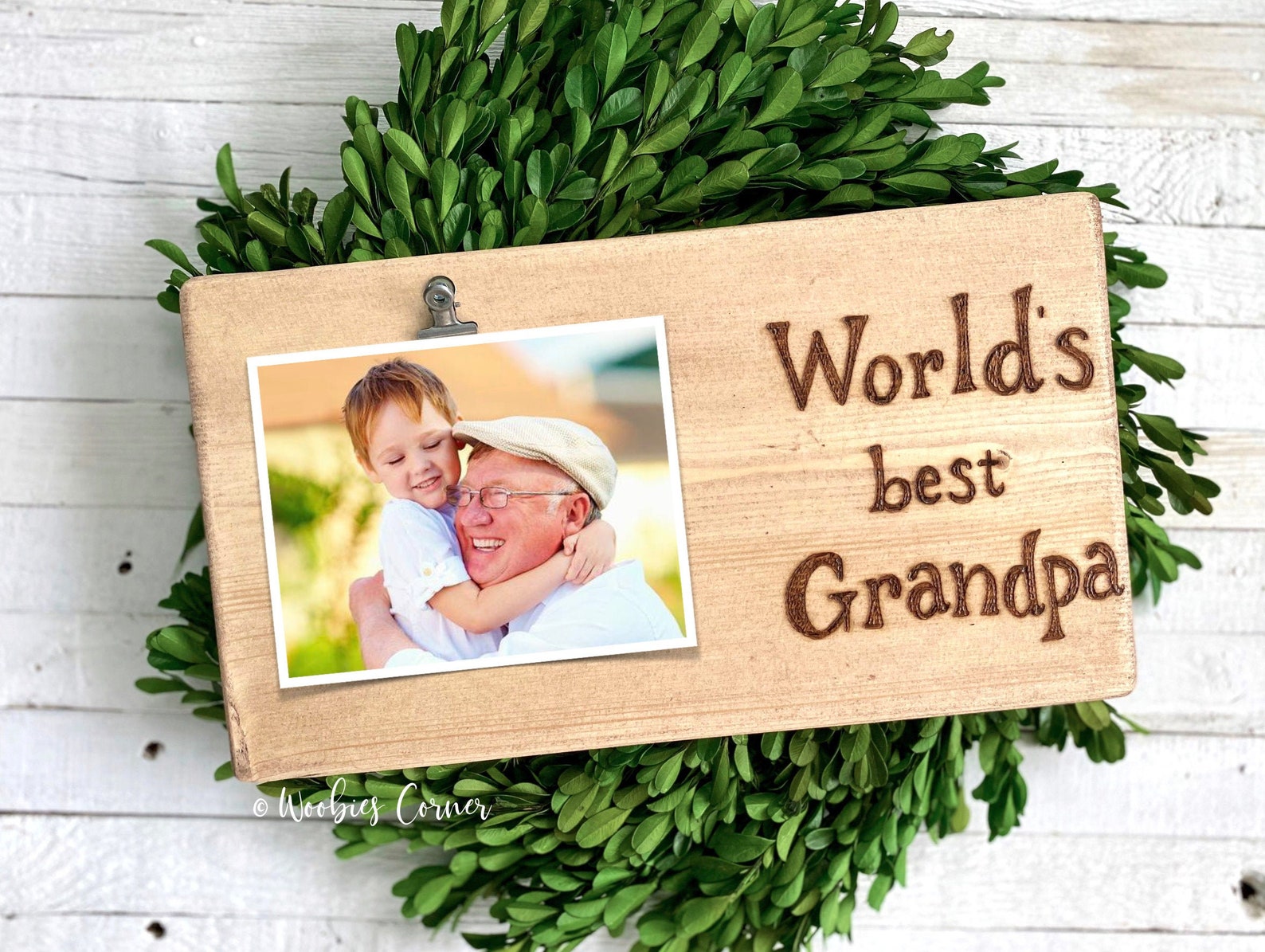 Worlds Best Grandpa Frame Grandpa Frame Wood Picture Frame Etsy