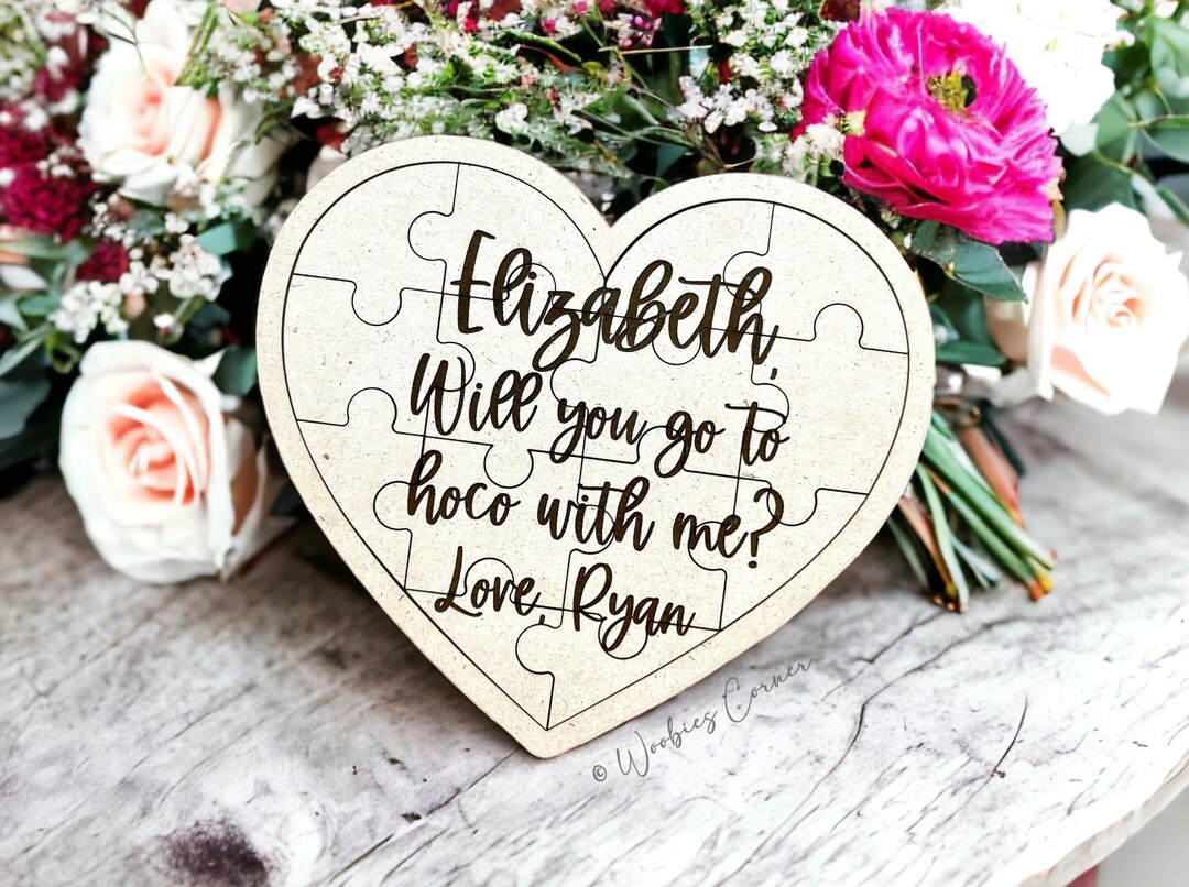 Prom Proposal Personalized Puzzle Personalized Prom Etsy