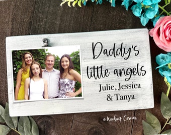 Daddy Picture Frame Gift, Fathers Day Gift for Dad, Gift for Husband, Dad and Daughters Gift, Papa Gift, Gift for Dad, Personalized Dad Gift