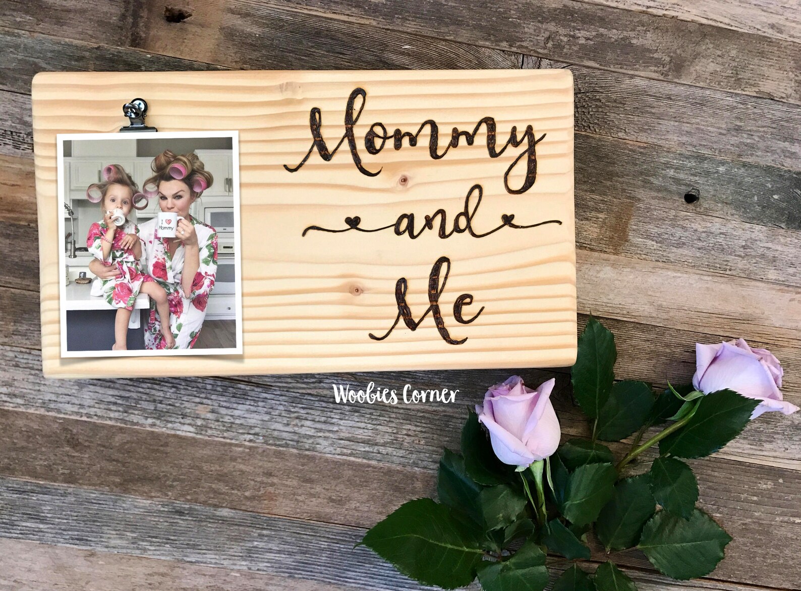 Mom picture frame Mommy and me gifts New mom gift Wood | Etsy