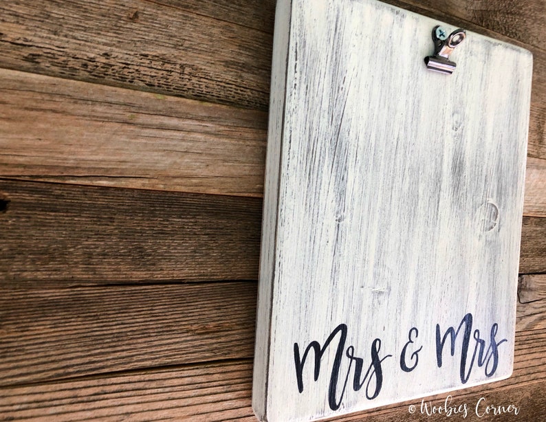 Mrs and Mrs photo frame Mrs and Mrs gift Gifts for the couple Wedding picture frame personalized Wedding gift Personalized frame