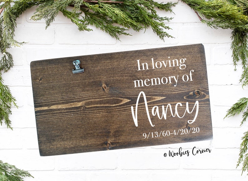Personalized Memorial Frame in Loving Memory Picture Frame Etsy