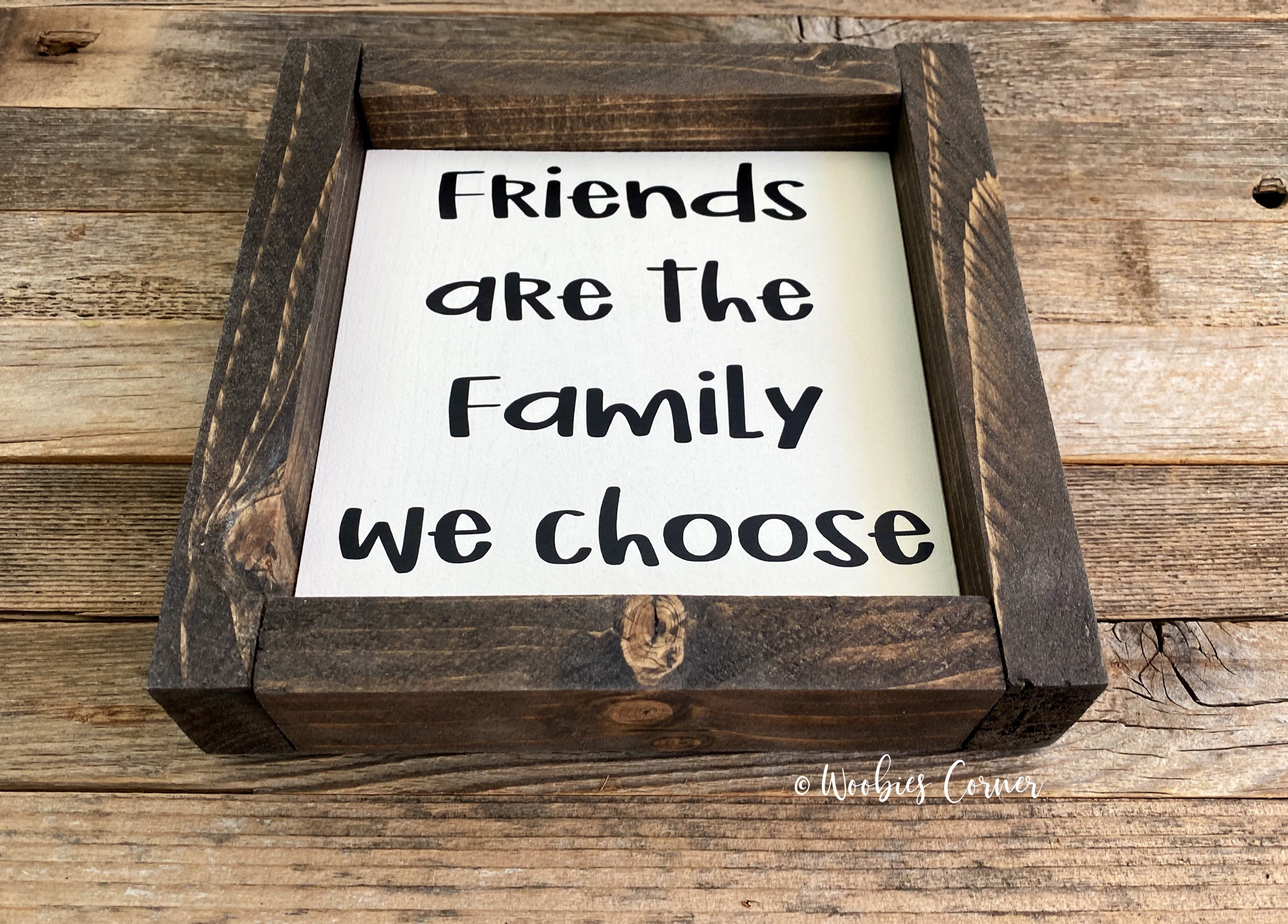 Friends are the family we choose sign Best friend gift Gift Etsy