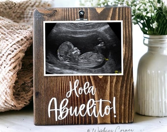 Pregnancy Announcement Grandparents | Baby Announcement Gift for Parents Grandparents | Ultrasound Frame | Custom Pregnancy Reveal Gift
