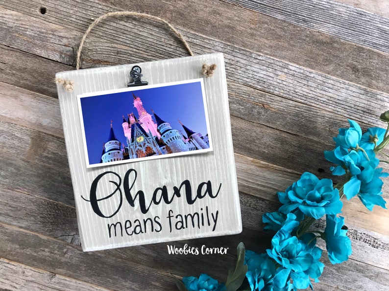 Ohana Means Family Picture Frame Photo Image 0