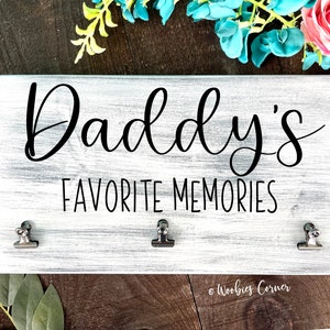Personalized Fathers Day Gift from Kids, Gift for Dad, Custom Dad Gift, Dad Office Decor, Gift for Papa, Photo display, Daddy Gift