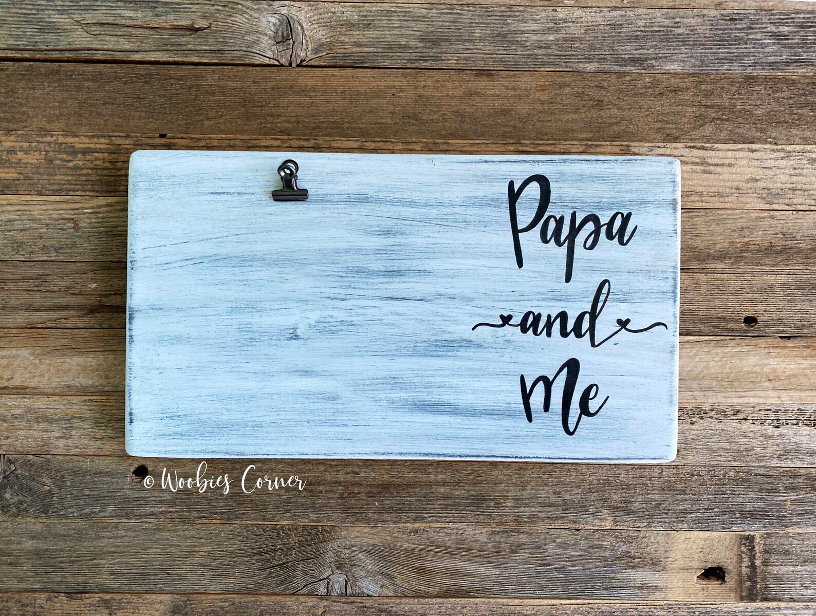 Papa gifts Papa picture frame Papa and me frame Nursery Etsy