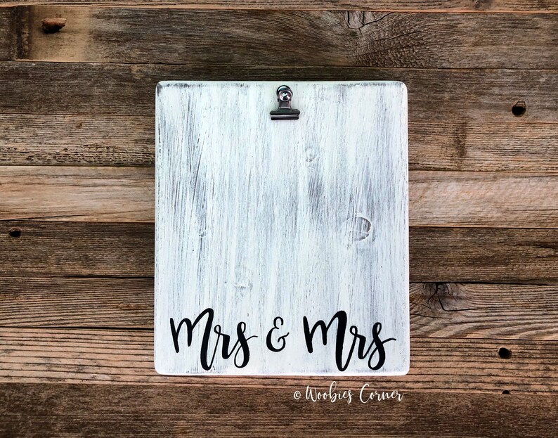 Mrs and Mrs photo frame Mrs and Mrs gift Gifts for the couple Wedding picture frame personalized Wedding gift Personalized frame