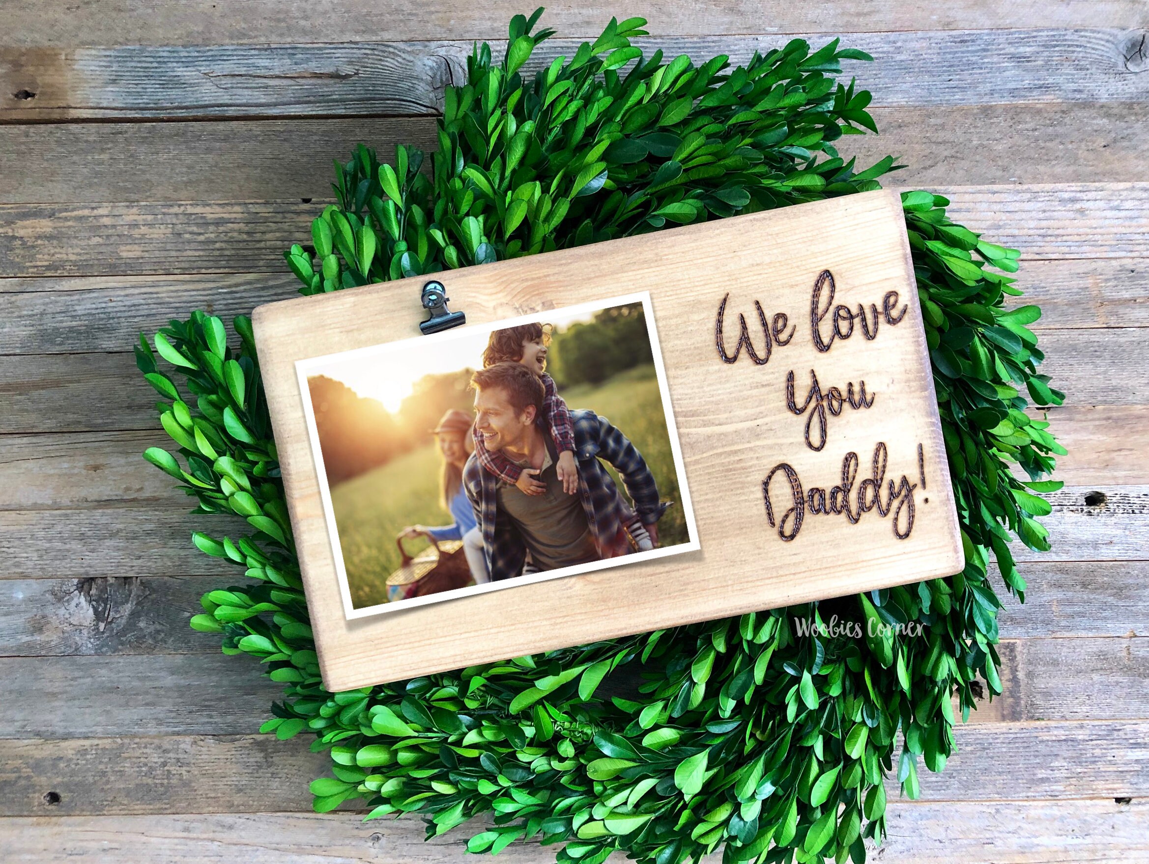 We Love You Daddy Frame Daddy Picture Frame Father S Day Etsy