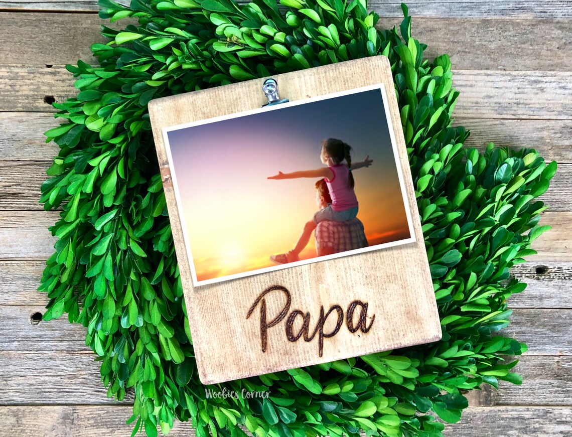 Personalized Papa picture frame Papa gifts Papa picture Etsy