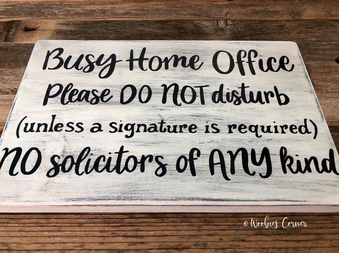 Busy home office sign Working from Home sign Home office | Etsy