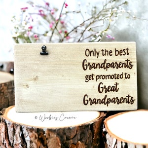 Great Grandparent Baby Announcement Gift for Grandparents to Be Personalized Ultrasound Picture Frame Pregnancy Birth Reveal Gifts image 10