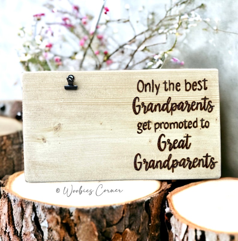 Great Grandparent Baby Announcement Gift for Grandparents to Be Personalized Ultrasound Picture Frame Pregnancy Birth Reveal Gifts image 10