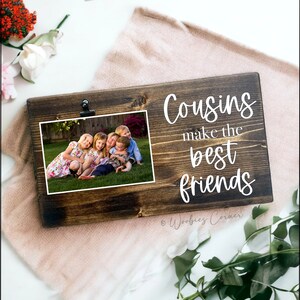 Cousin Gift, Gift for Cousin, Cousin Quotes, Cousin photo frame, Cousin Best Friend, Cousin birthday gift, Personalized Cousin Gift