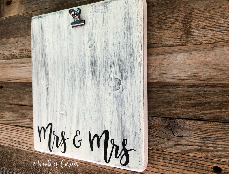 Mrs and Mrs photo frame Mrs and Mrs gift Gifts for the couple Wedding picture frame personalized Wedding gift Personalized frame