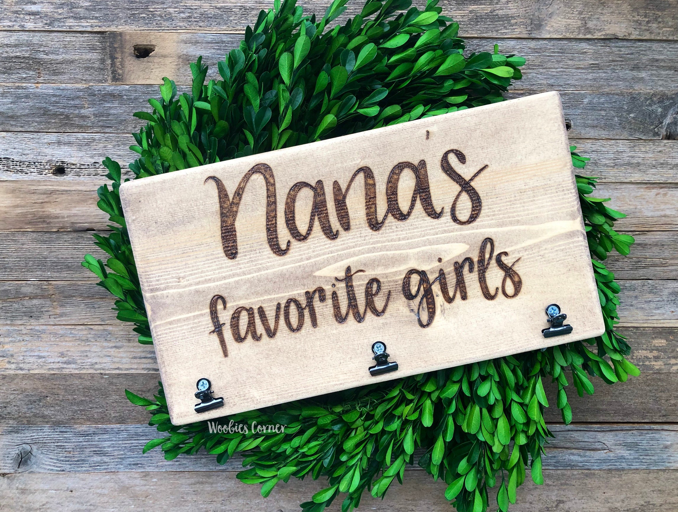 Personalized Nana wood sign Nana picture frame Nana Mothers Etsy