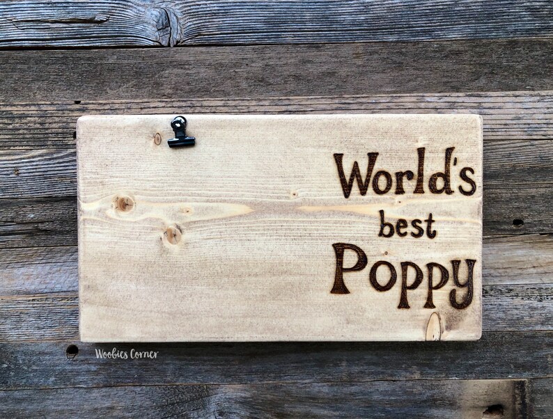 Download Poppy gifts Grandpa frame Fathers Day gift for Grandpa | Etsy