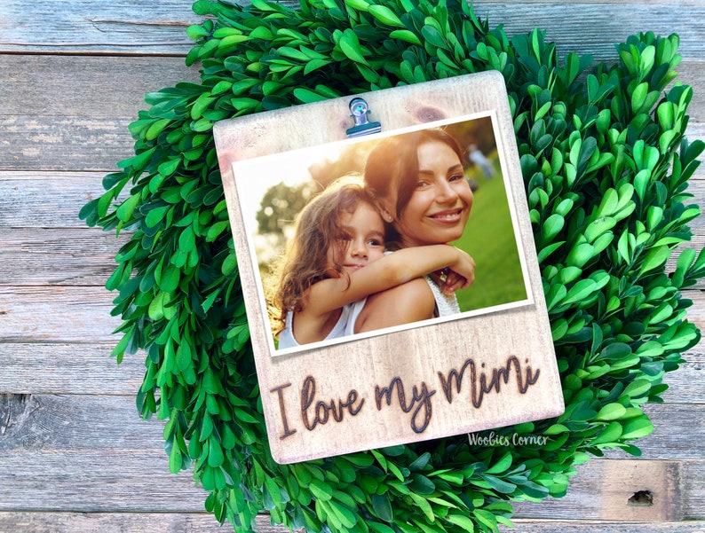 Mimi picture frame Mimi birthday gift Mothers day gift I love my Mimi photo frame Mimi gifts Gift for Mimi Personalized Grandma gift