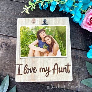 Aunt gift, Aunt picture frame, Personalized picture frame for sister, Aunt pregnancy reveal, Personalized Aunt frame, Aunt birthday gift