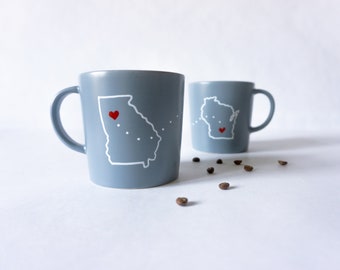personalized long distance mugs