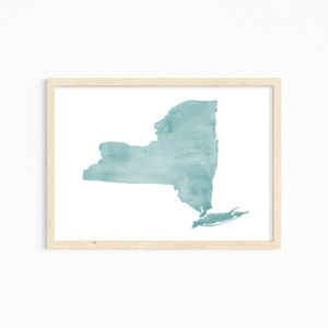 New York Watercolor Print. New York Decor. New York Art Print. Custom New York Gift. New York Watercolor Illustration. Wall Art. Wall Decor bild 1