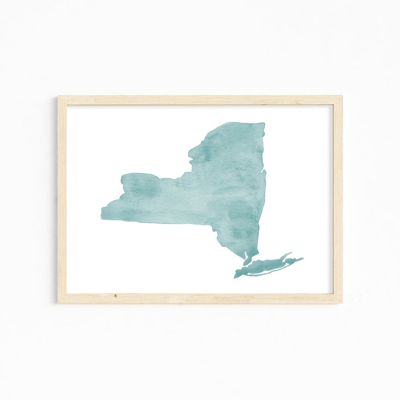 New York Watercolor Print. New York Decor. New York Art Print. Custom New York Gift. New York Watercolor Illustration. Wall Art. Wall Decor bild 1