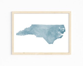 Watercolor Nc | Etsy