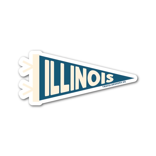 illinois pennant sticker