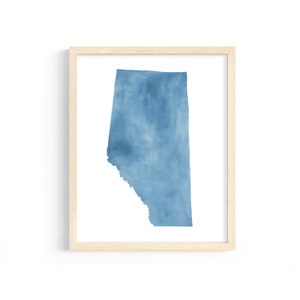 Alberta Watercolor Print. Alberta Decor. Alberta Art Print. Alberta Gift. Canadian Province Watercolor. Alberta Lover. Housewarming Gift